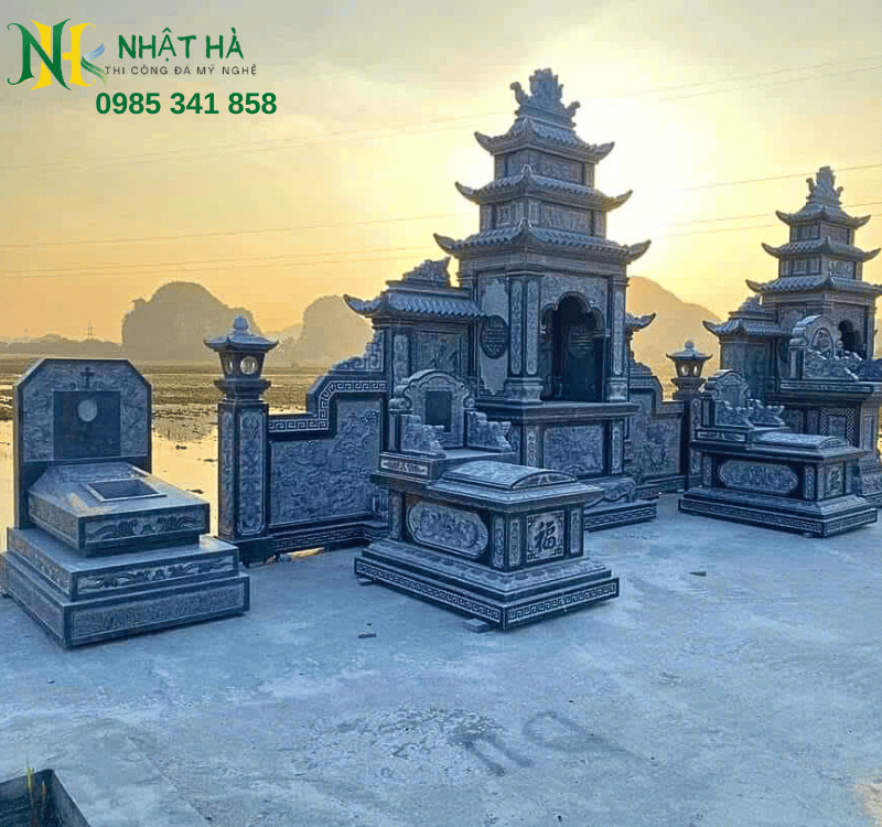 MẪU LĂNG MỘ ĐÁ ĐẸP, CHUẨN PHONG THỦY TẠI ĐÁ MỸ NGHỆ NHẬT HÀ